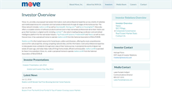 Desktop Screenshot of investor.move.com